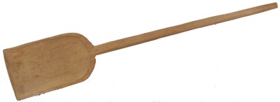 Unmarked: Early Hand Carved Wooden Shovel