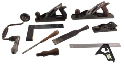Assorted Makers: Lot Of Sound & Usabl Woodworking Tools