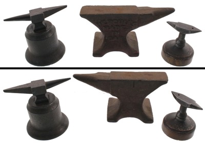 Assorted Makers: Three Inteersting Small Size Anvils