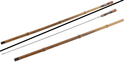 Unmarked: Bamboo, R'wood & Mahogany Walking Stick
