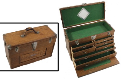 Sears, Roebuck & Company, Chicago, Illinois: Extra Clean Oak Machinist's Tool Chest