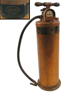 Pyrene Manufacturing Company, Newark, New Jersey: Solid Copper Pump Fire Extinguisher