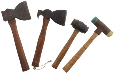 Assorted Makers: Four Clean  & Usable Hatchets And Mallets