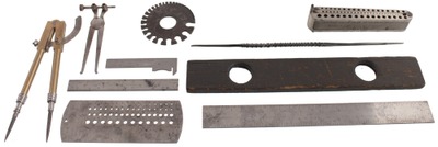 Assorted Makers: Lot Of Asst. Early Machinists' Tools