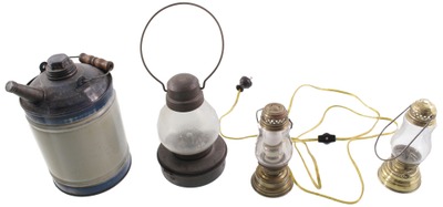 Assorted Makers: Lot Of Three Clean Skater's Lamps