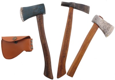 Assorted Makers: Lot Of Three Small Size Hatchet