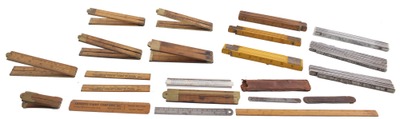 Assorted Makers: Lot Of Assorted Folding Rule