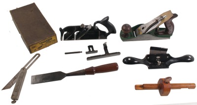 Assorted Makers: Lot Of Clean & Usabl Woodworking Tools