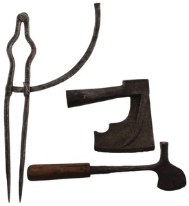 Assorted Makers: Three Hand Forged Early Hand Tools