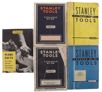 Stanley Rule & Level, No. 34: Lot Of Four General Line Catalogues