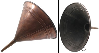 Unmarked: Massive Solid Copper Funnel