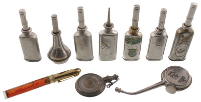 Assorted Makers: Lot Of Ten Small Size Oil Cans