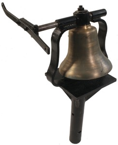 Unmarked: 8" Diameter Cast Brass Bell