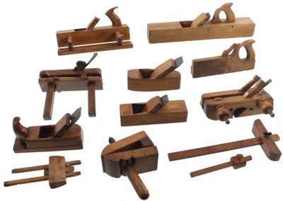 Assorted Makers: Lot Of Asst. Wooden Woodworking Plane