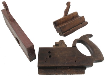Unmarked: Lot Of Three Unus. Wooden Plane