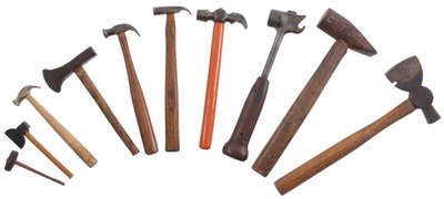 Assorted Makers: Coll. Of Asst. Small Size Hammers