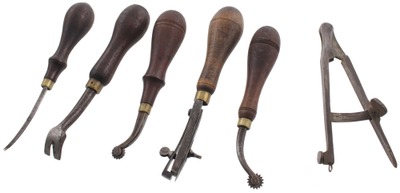 C.S. Osborne & Company, Newark, New Jersey: Lot Of Clean & Usabl Leather Tools