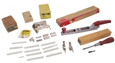 Assorted Makers: Four Original Box Woodworking Tools