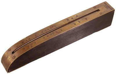 Darroch, Newell & Company, Glasgow, Scotland: Ebony & Brass Inclinometer Level