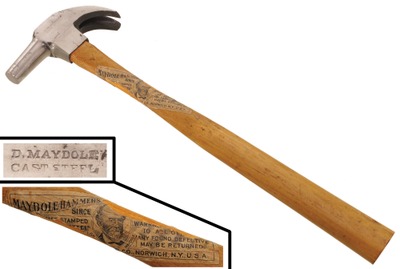 David Maydole, Norwich, New York, No. 253: Unused 8 Oz. Round Nose Claw Hammer