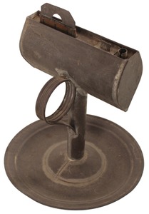 Unmarked: Early Tin Body Lard Oil Lamp