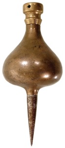 Unmarked: Massive "Turnip" Form Plumb Bob