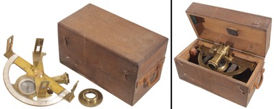 Unmarked: Early Brass Sighting Compass