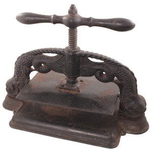 Unmarked, No. 3: Ornate Cast Iron Book Press