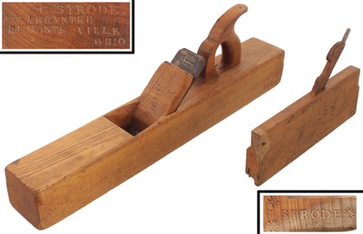 G. Strode, Dumontsville, Ohio: Two Ohio Maker Woodworking Plane