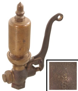 Unmarked: Extra Clean Small Brass Steam Whistle