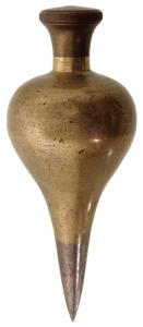 Unmarked: Extra Clean Brass Plumb Bob