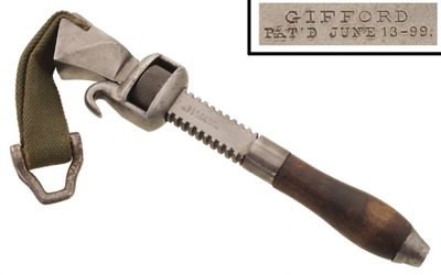 Gifford Pipe Wrench Company, Kittery, Maine: Early Patent Strap Wrench