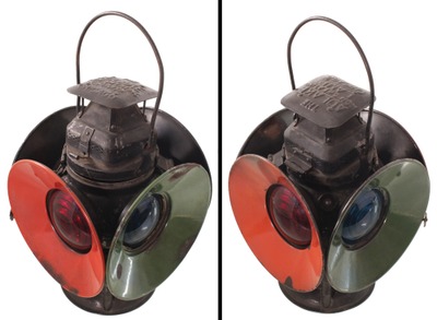 Adlake, Chicago, Illinois: Quadruple Globe Railroad Lantern