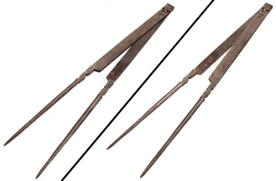 Unmarked: Pair Of Early Hand Fgd. French Divider