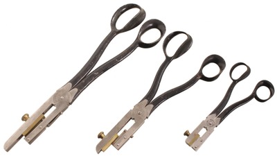 Walcott Brothers, Boston, Massachusetts: Stepped Set Of Three Button Hole Cutters