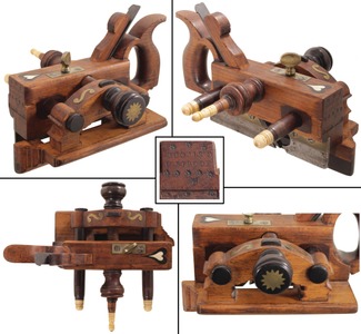 G. Strode: Unique Center Wheel Plow Plane