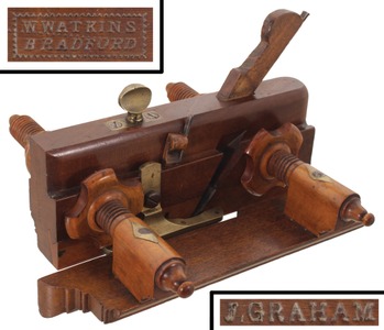 Watkins, Bradford, England: Classic Screw Stem Sash Filletster Plane