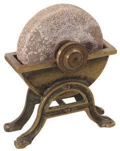 Unmarked: Small Size Cast Brass Grinding Wheel
