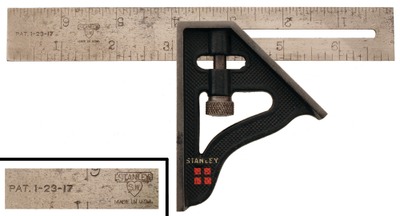 Stanley Rule & Level: 'four Square" Combination Square