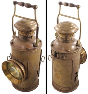 J. Guidard et Cie, 24 Rue Della Douane, Paris, France: Extra Clean Brass Marine Lantern