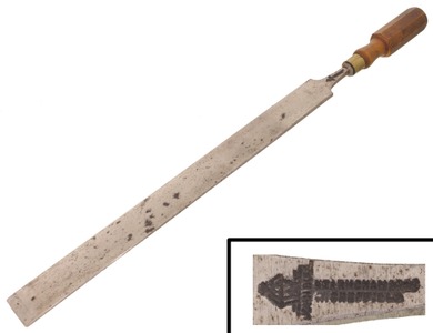 Hearnshaw Brothers, Sheffield, England: Massive 1 3/4" Pattern Mkrs. Gouge