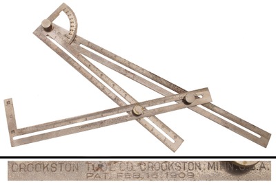 Crookston Tool Company, Crookston, Minnesota: "The Abc" Patent Protractor