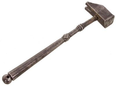 Unmarked: 18th Century Hand Forged Hammer