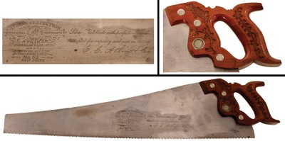 E.C. Atkins & Company, Indianapolis, Indiana, No. 53: 24" 8 Point Crosscut Saw