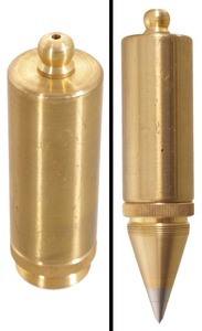 Unmarked: Unus. "Keeper" Case Plumb Bob