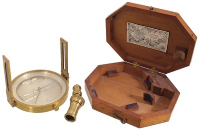 W. & L.E. Gurley, Troy, New York: Precision Brass Survyor's Compass
