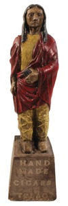Unmarked: Early 20th C. Chalkware Indian
