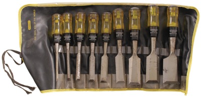 Stanley Rule & Level, No. 60: Set Of Nine Extra Clean Chisels
