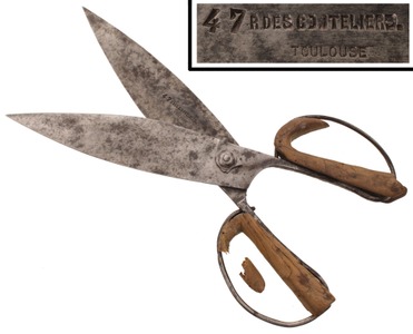 Unmarked: Pair Of Hand Forged Shears