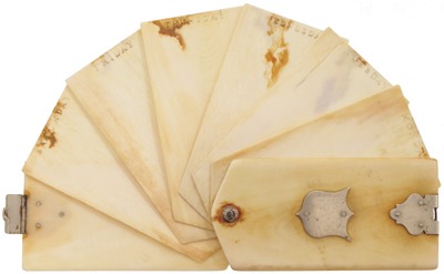 Unmarked: Early Ivory Page Personal Note Pad